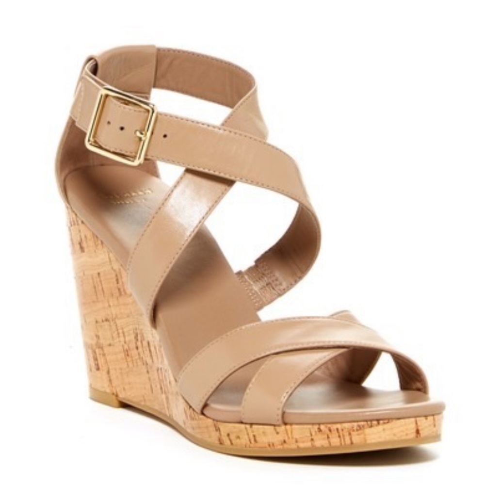 Cole Haan Strappy Wedge 10